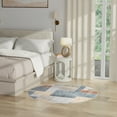 thumbnail image 1 of Nourison Astra Machine Washable 5'3" x Round Multicolor Contemporary Indoor Rug, 1 of 9