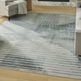 thumbnail image 1 of Nourison Astra Machine Washable 6'7" x 9' Blue Mid-Century Modern Indoor Rug, 1 of 9