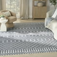 thumbnail image 1 of Nourison Astra Machine Washable 6'7" x 9' Denim Bohemian Indoor Rug, 1 of 9