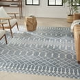 thumbnail image 1 of Nourison Astra Machine Washable 6' x 9' Blue Bohemian Indoor Rug, 1 of 9