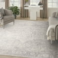 thumbnail image 1 of Nourison Astra Machine Washable 7'10" x 10' Grey Vintage Indoor Rug, 1 of 9