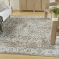 thumbnail image 1 of Nourison Astra Machine Washable 7'10" x 10' Silver Taupe Vintage Indoor Rug, 1 of 10