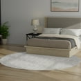 thumbnail image 1 of Nourison Astra Machine Washable 7'10" x Round Grey Bohemian Indoor Rug, 1 of 9