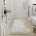 thumbnail image 1 of Nourison Astra Machine Washable 2'2" x 8' Light Grey Vintage Indoor Rug, 1 of 8