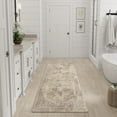thumbnail image 1 of Nourison Astra Machine Washable 2'2" x 8' Rust Multicolor Vintage Indoor Rug, 1 of 8