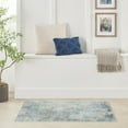 thumbnail image 1 of Nourison Astra Machine Washable Abstract Blue Ivory 3'3" x 5' Area Rug (3x5), 1 of 8