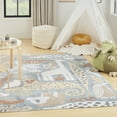 thumbnail image 1 of Nourison Astra Machine Washable Animals Multicolor 6'7" x 9' Kids Area Rug (7x9), 1 of 9