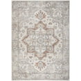 thumbnail image 1 of Nourison Astra Machine Washable 5'3" x 7' Grey Multicolor Vintage Indoor Flatweave Rug, 1 of 10