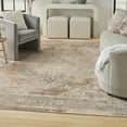 thumbnail image 1 of Nourison Astra Machine Washable Center medallion Beige 9' x 12' Area Rug (9x12), 1 of 9