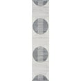 thumbnail image 1 of Nourison Astra Machine Washable Geometric Ivory Blue 2'2" x 10' Area Rug (2x10), 1 of 9