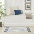 thumbnail image 1 of Nourison Astra Machine Washable Geometric Ivory Blue 2'2" x 4' Area Rug (2x4), 1 of 8