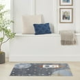 thumbnail image 1 of Nourison Astra Machine Washable Graphic Sky Blue 4' x 6' Kids Area Rug (4x6), 1 of 8
