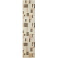 thumbnail image 1 of Nourison Astra Machine Washable Mid-Century Modern Beige Multicolor 2'2" x 10' Area Rug (2x10), 1 of 8