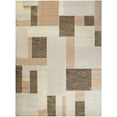 thumbnail image 1 of Nourison Astra Machine Washable Mid-Century Modern Beige Multicolor 6'7" x 9' Area Rug (7x9), 1 of 10