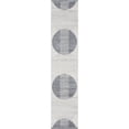 thumbnail image 1 of Nourison Astra Machine Washable 2' x 6' Ivory Blue Mid-Century Modern Indoor Flatweave Rug, 1 of 10