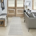 thumbnail image 1 of Nourison Astra Machine Washable Moroccan Grey 2'2" x 10' Area Rug (2x10), 1 of 8
