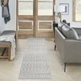 thumbnail image 1 of Nourison Astra Machine Washable Moroccan Grey 2'2" x 12' Area Rug (2x12), 1 of 8