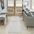 thumbnail image 1 of Nourison Astra Machine Washable Moroccan Ivory 2'2" x 10' Area Rug (2x10), 1 of 8