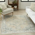 thumbnail image 1 of Nourison Astra Machine Washable Persian Beige Blue 4' x 6' Area Rug, (4x6), 1 of 9