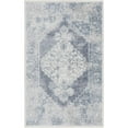 thumbnail image 1 of Nourison Astra Machine Washable Persian Blue/Ivory 3'3" x 5' Area Rug (3x5), 1 of 8