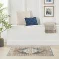 thumbnail image 1 of Nourison Astra Machine Washable Persian Denim Multi 4' x 6' Area Rug (4x6), 1 of 8