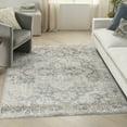 thumbnail image 1 of Nourison Astra Machine Washable Persian Grey/Blue 6'7" x 9' Area Rug (7x9), 1 of 9