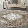 thumbnail image 1 of Nourison Astra Machine Washable Vintage Sage Multicolor 7'10" x Round Area Rug (8 Round), 1 of 9