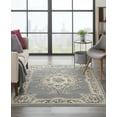 thumbnail image 1 of Nourison Aubusson Farmhouse & Country Grey 3'3" x 5'3" Area Rug, (3x5), 1 of 7