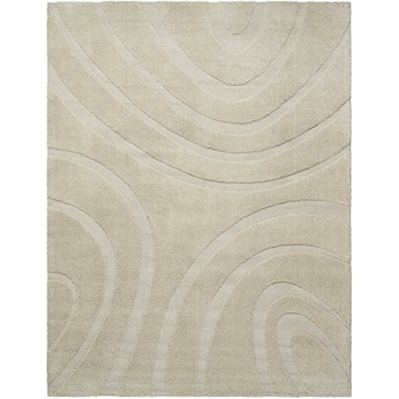 Nourison Austin Cream Shag Area Rug
