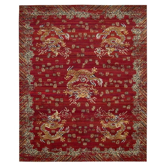 Barclay Butera Dynasty Emperor Oxblood Area Rug By Nourison