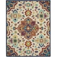 thumbnail image 1 of Nourison Bahari Transitional Floral Multicolor 8' x 10' Area Rug, (8' x 10'), 1 of 10