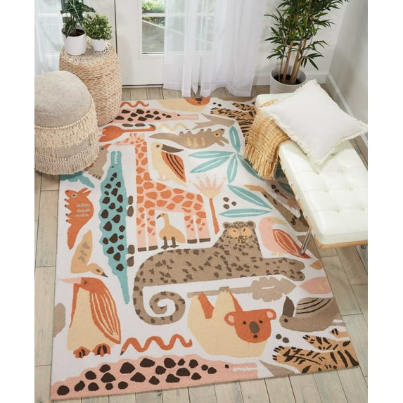 Nourison Bailey DS400 Coral Area Rug 5' x 7'6"