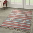 thumbnail image 1 of Nourison Baja Tribal Grey/Red 3'6" x 5'6" Area Rug, (4x6), 1 of 9