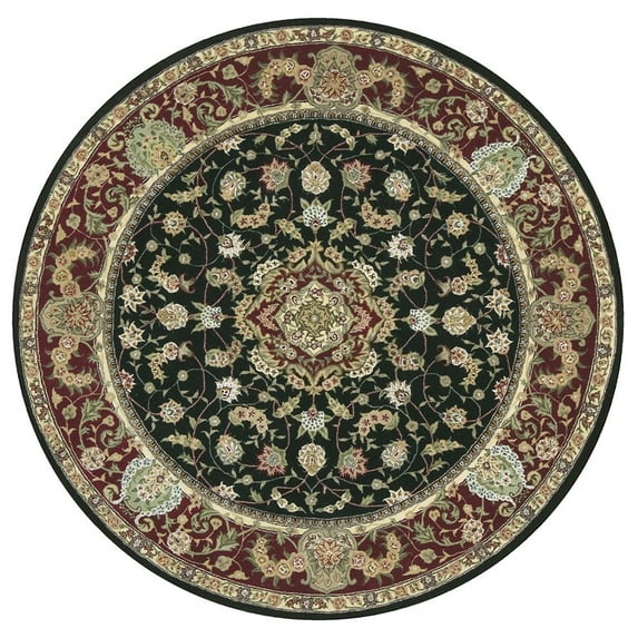 Nourison Nourison 2000 Black Area Rug Black 6' x 6' Round