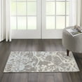 thumbnail image 1 of Nourison Bliss Modern Botanical Grey 2' x 4' Area Rug, (2' x 4'), 1 of 6
