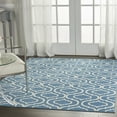 thumbnail image 1 of Nourison Bliss Transitional Moroccan Blue 5'3" x 7'3" Area Rug, (5' x 7'), 1 of 6