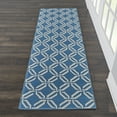thumbnail image 1 of Nourison Bliss Transitional Trellis Blue 2'3" x 7'3" Area Rug, (2' x 7'), 1 of 6