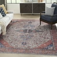 thumbnail image 1 of Nourison Brilliance Machine Washable 5'3" x 7'3" Ivory/Brick Vintage Indoor Rug, 1 of 9