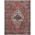thumbnail image 1 of Nourison Brilliance Machine Washable 7'10" x 9'10" Rust/Multicolor Vintage Indoor Rug, 1 of 10