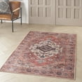 thumbnail image 1 of Nourison Brilliance Machine Washable Bohemian Rust Multicolor 4' x 6' Area Rug, (4x6), 1 of 10