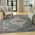 thumbnail image 1 of Nourison Brilliance Machine Washable Persian Teal Blue 9'2" x 12' Area Rug (9x12), 1 of 9