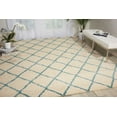 thumbnail image 1 of Nourison Brisbane Trellis Ivory/Aqua 8'2" x 10' Area Rug, (8x10), 1 of 5