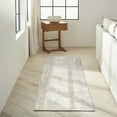 thumbnail image 1 of Nourison CK950 Rush Abstract Grey 2'3" x 7'3" Area Rug (2x7), 1 of 6