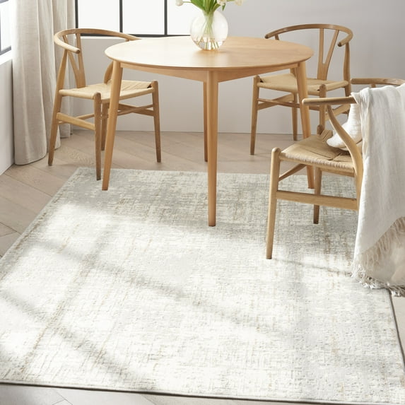 Nourison CK950 Rush Abstract Grey 5'3" x 7'3" Area Rug (5x7)