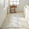 thumbnail image 1 of Nourison CK950 Rush Abstract Grey Ivory 2'3" x 7'3" Area Rug (2x7), 1 of 6