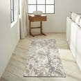 thumbnail image 1 of Nourison CK950 Rush Abstract Grey Multicolor 2'3" x 7'3" Area Rug (2x7), 1 of 6