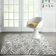 thumbnail image 1 of Nourison Calabas Indoor/Outdoor Modern Botanical Ivory/Grey 4'3" x 6'3" Area Rug, (4' x 6'), 1 of 10