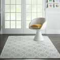 thumbnail image 1 of Nourison Calabas Indoor/Outdoor Modern Trellis Light Blue/Cream 4'3" x 6'3" Area Rug, (4' x 6'), 1 of 10