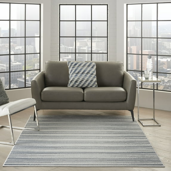 Nourison Calobra Botanical Blue 4' x 6' Area Rug, (4x6)
