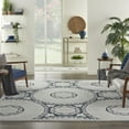 thumbnail image 1 of Nourison Calobra Modern Blue 8'10" x 11'10" Area Rug, (9x12), 1 of 10